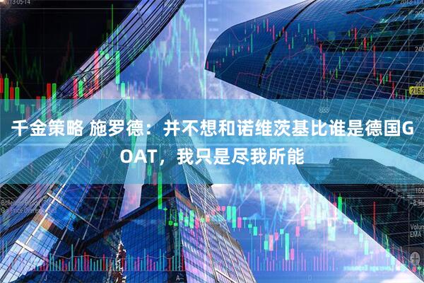 千金策略 施罗德：并不想和诺维茨基比谁是德国GOAT，我只是尽我所能