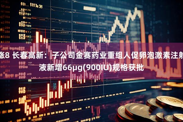 涨8 长春高新：子公司金赛药业重组人促卵泡激素注射液新增66μg(900IU)规格获批