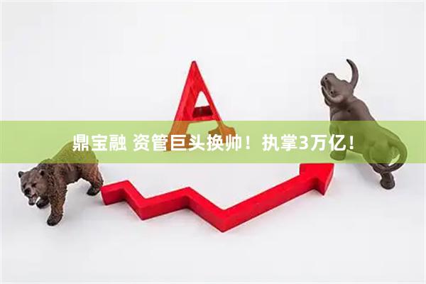 鼎宝融 资管巨头换帅!执掌3万亿!