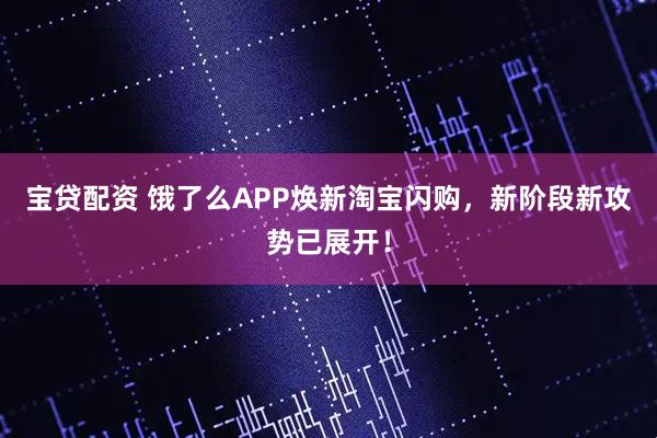 宝贷配资 饿了么APP焕新淘宝闪购，新阶段新攻势已展开！